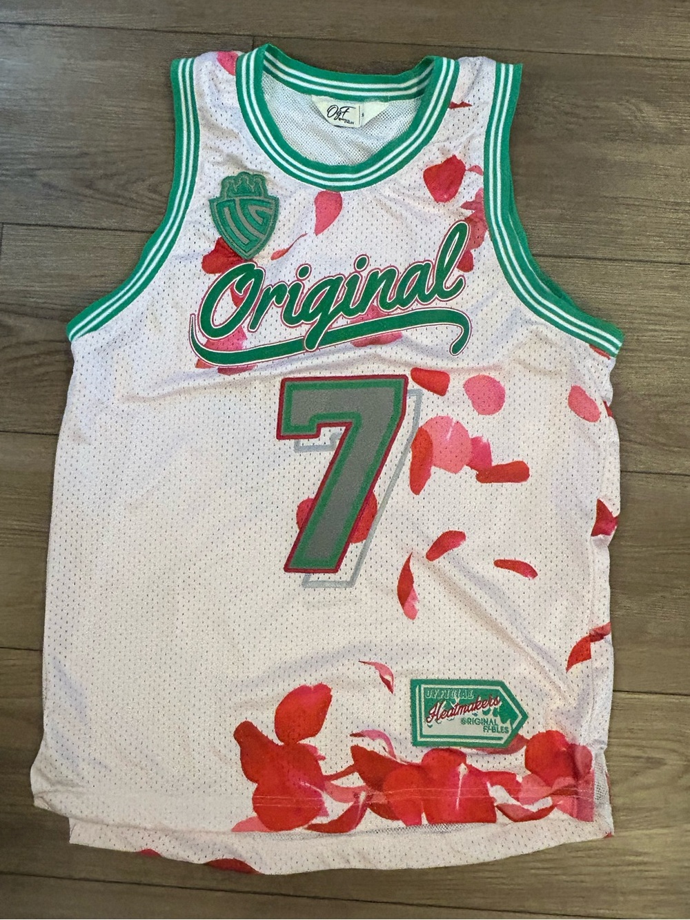 Original Fables Jersey #7 Rose Graphic Mesh Tank Streetwear Basketball Men’s S